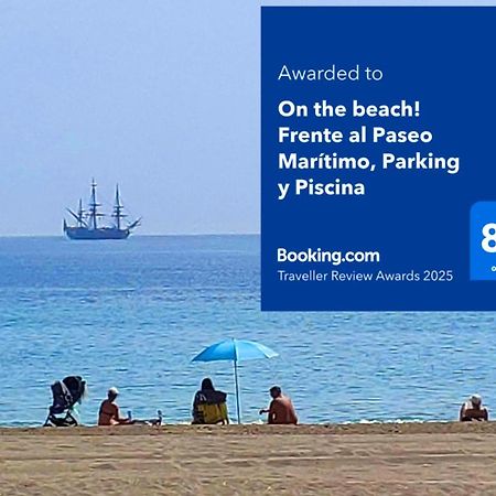 On The Beach! Frente Al Paseo Maritimo, Parking Y Piscina Malaga Zewnętrze zdjęcie