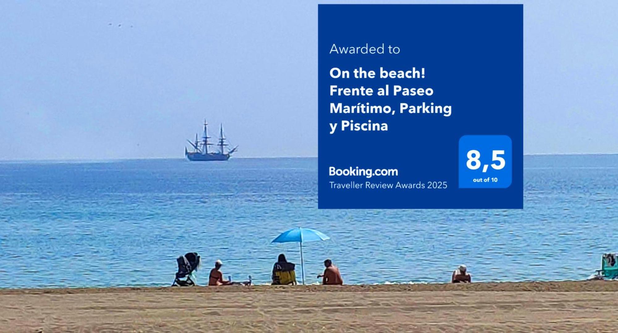 On The Beach! Frente Al Paseo Maritimo, Parking Y Piscina Malaga Zewnętrze zdjęcie